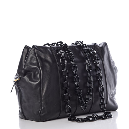 Prada Soft Calf Shoulder Bag Black 3 of 9