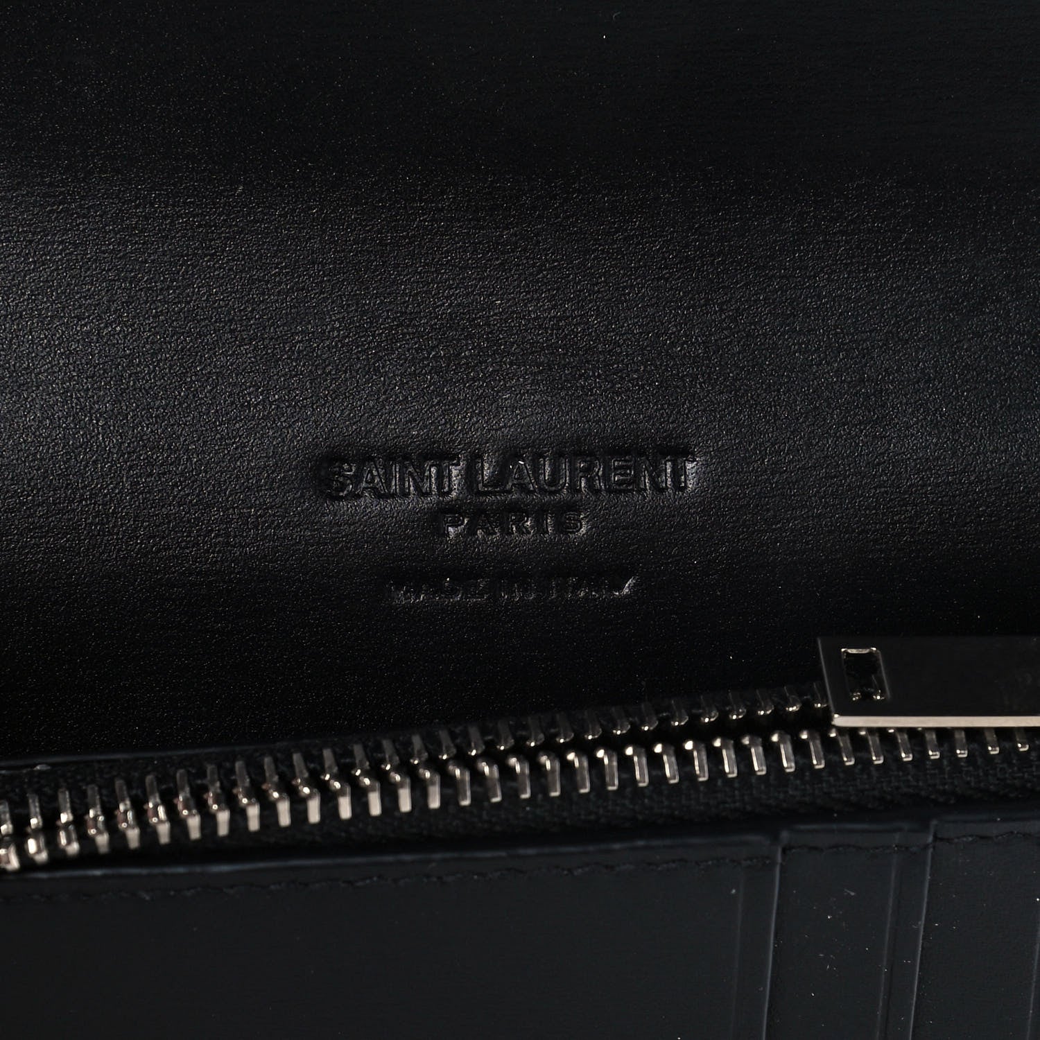 Saint Laurent Calfskin Fragments Flap Wallet Black 7 of 12