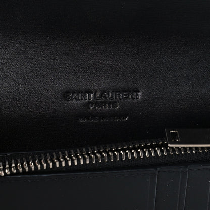 Saint Laurent Calfskin Fragments Flap Wallet Black 7 of 12