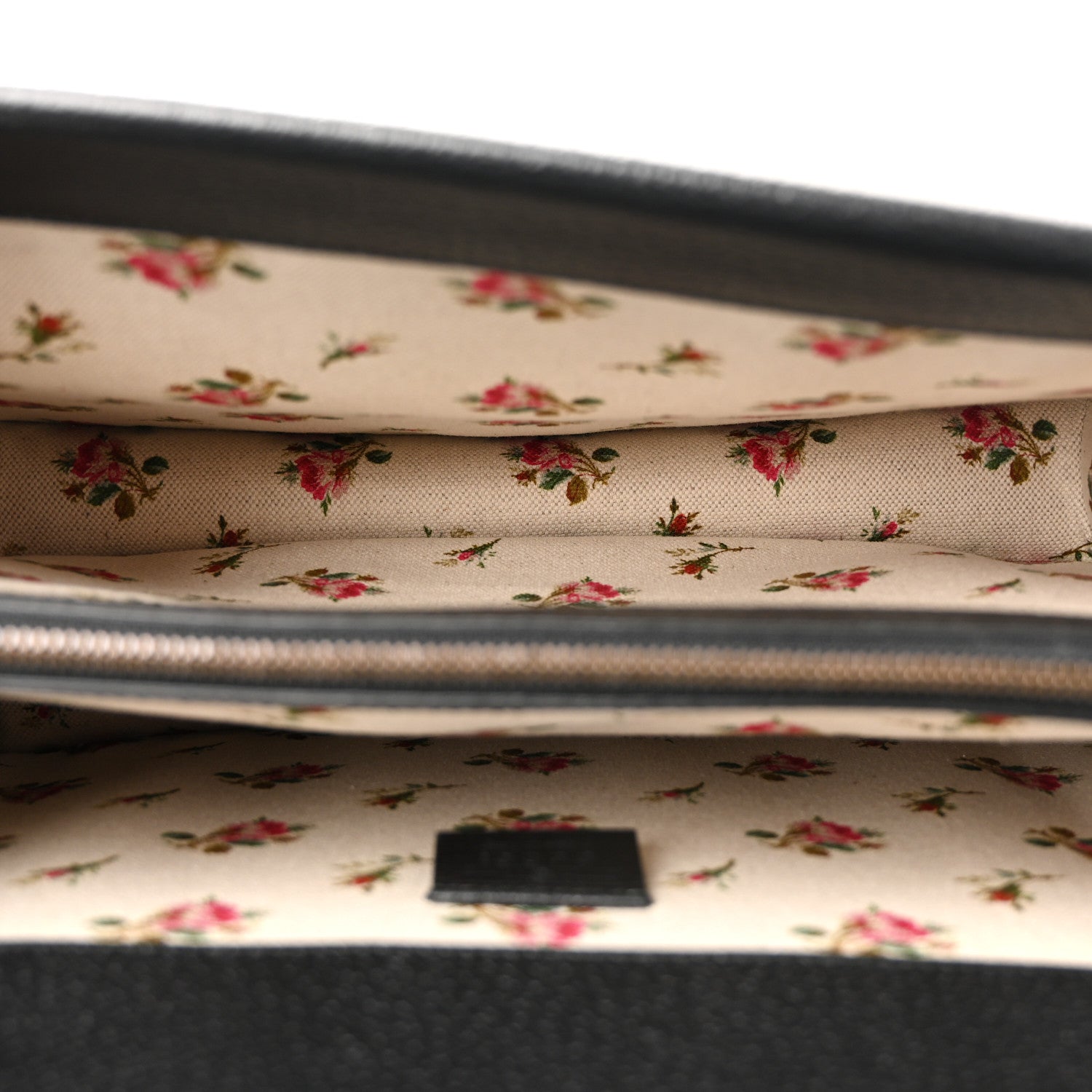 Gucci Calfskin Web Floral Embroidered Medium Dionysus Shoulder Bag Black 5 of 13