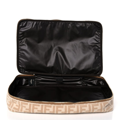 Fendi Wool FF 1974 Organizer Beige Cammello Sand 5 of 11
