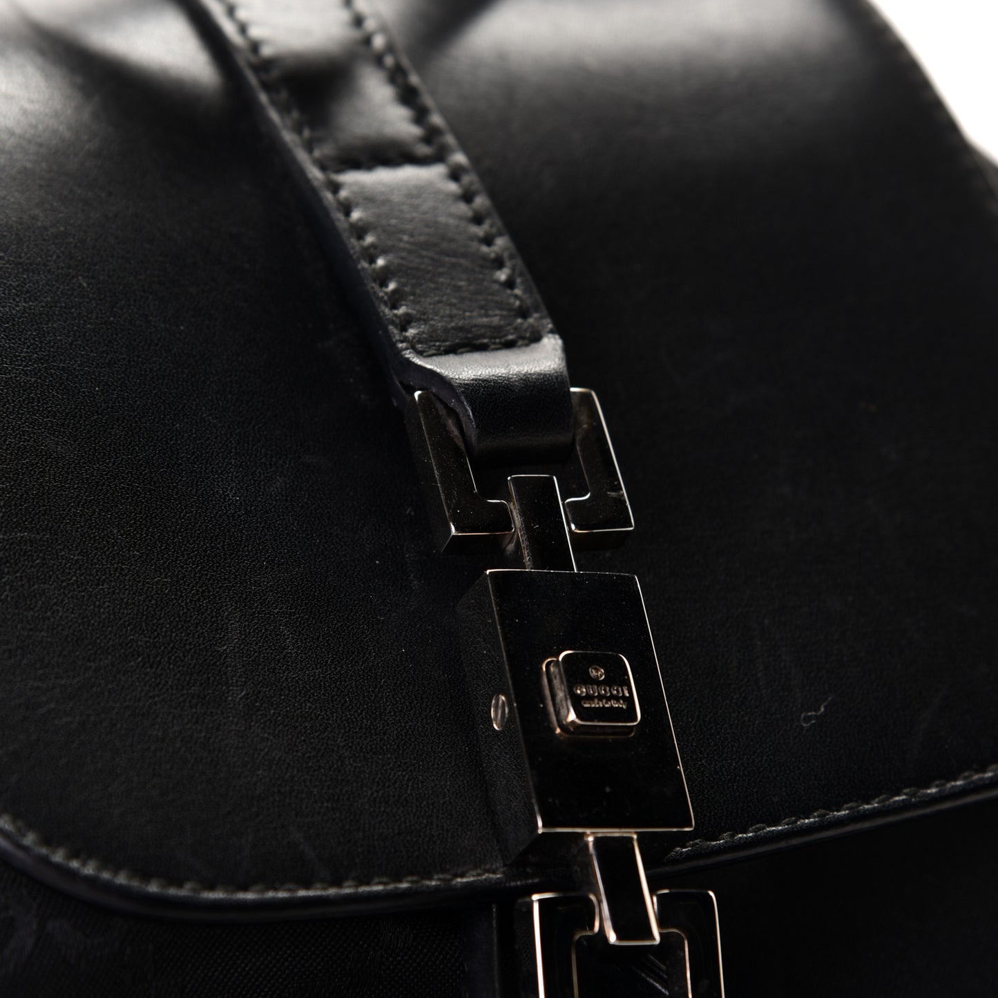 Nylon Monogram Backpack Black