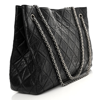 Chanel Aged Calfskin Reissue 2.55 Tote Black 3 of 15