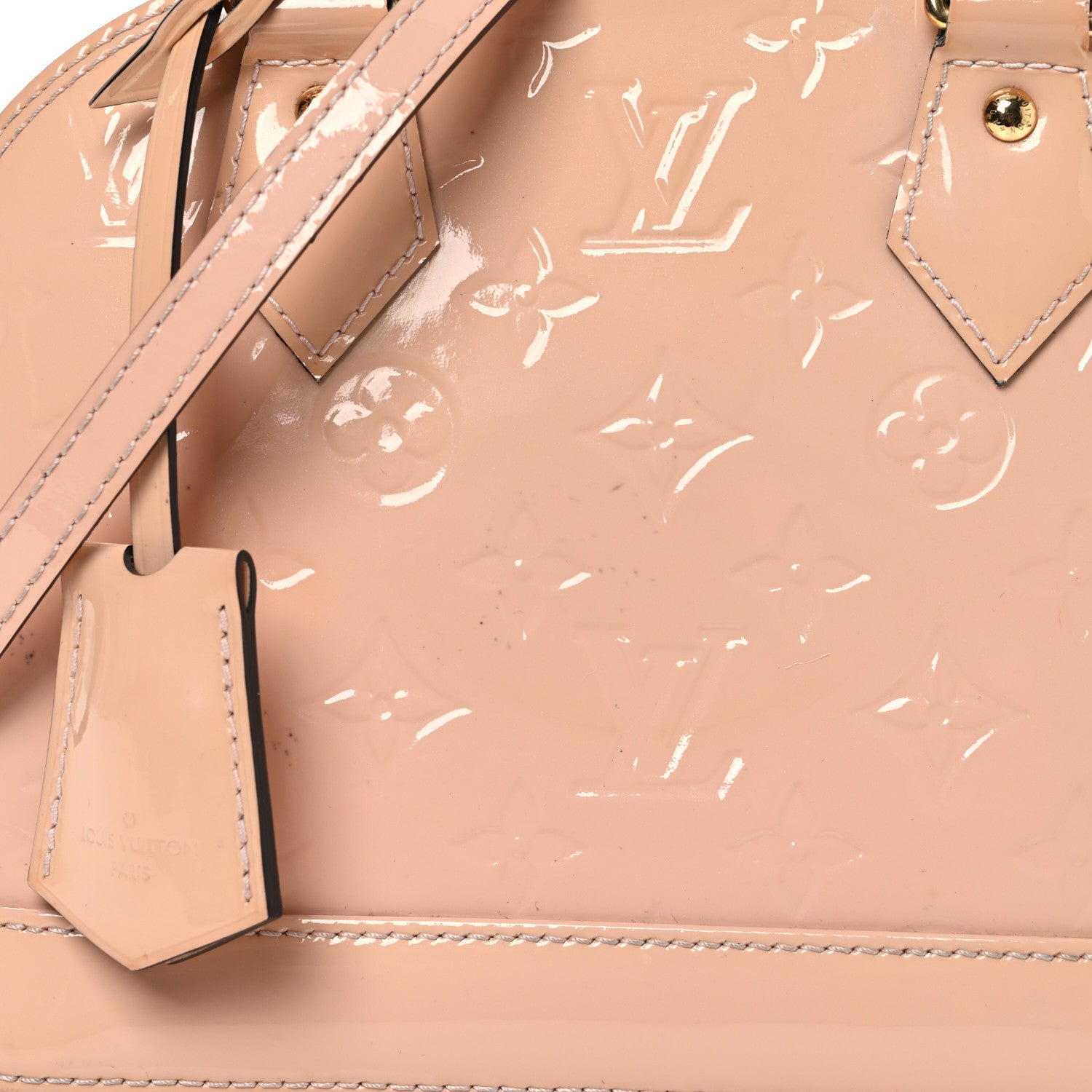 Louis Vuitton Vernis Alma BB Rose Ballerine 13 of 15