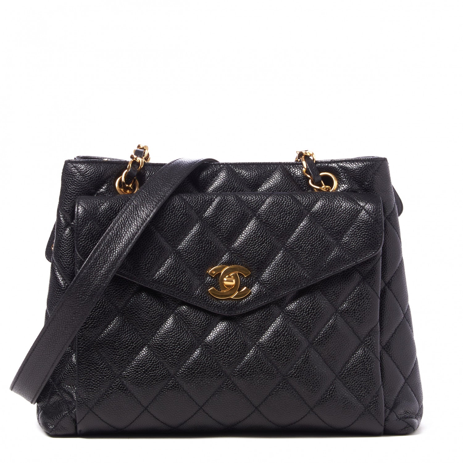 Chanel Caviar Quilted Flap Shoulder Bag Black 1 of 9