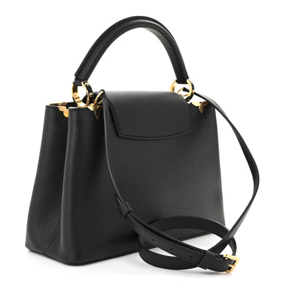Louis Vuitton Taurillon Embellished Flower Crown Capucines MM Black 3 of 9