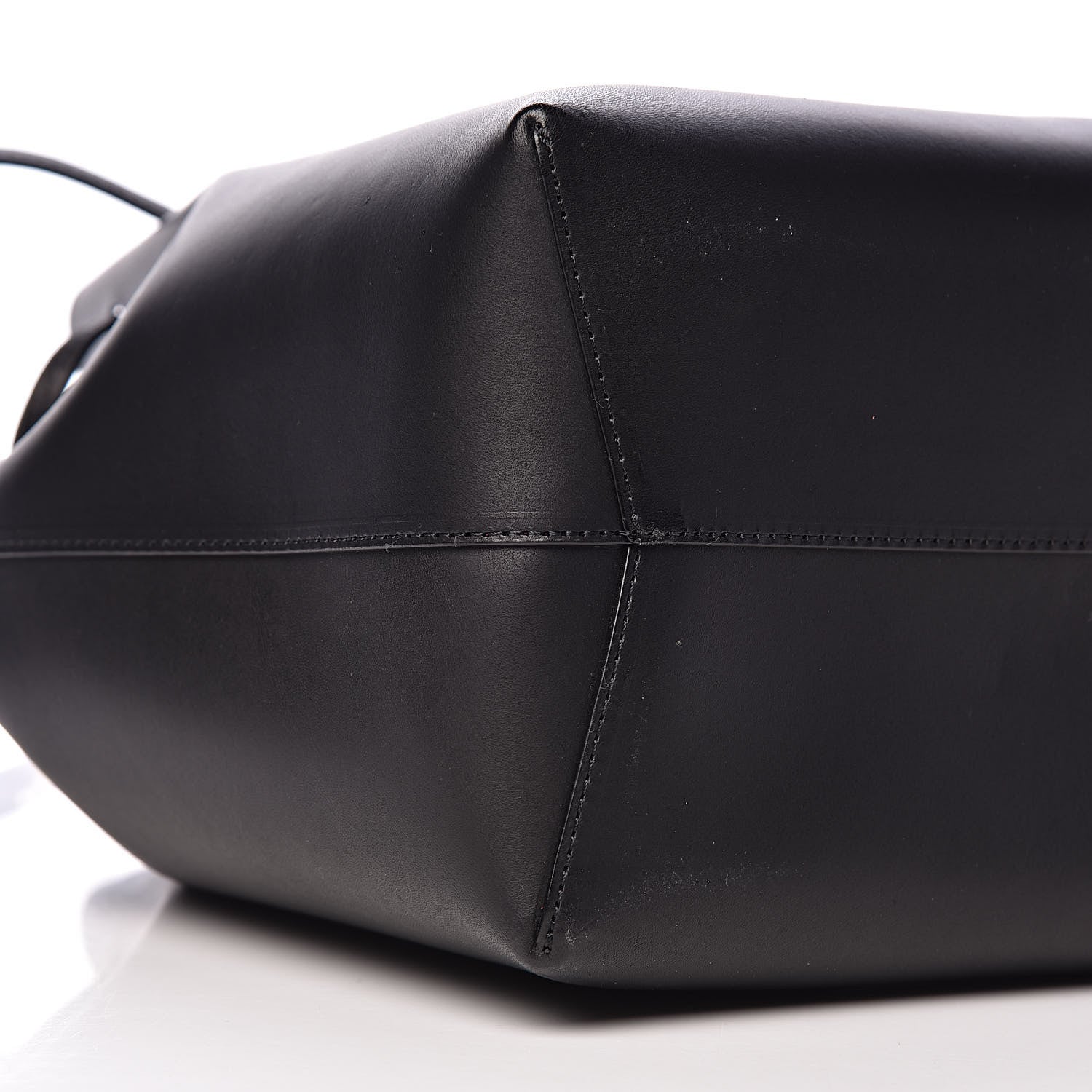 Mansur Gavriel Vegetable Tanned Calfskin Bucket Bag Black Dolly 8 of 9