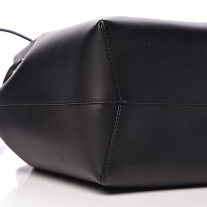 Mansur Gavriel Vegetable Tanned Calfskin Bucket Bag Black Dolly 8 of 9