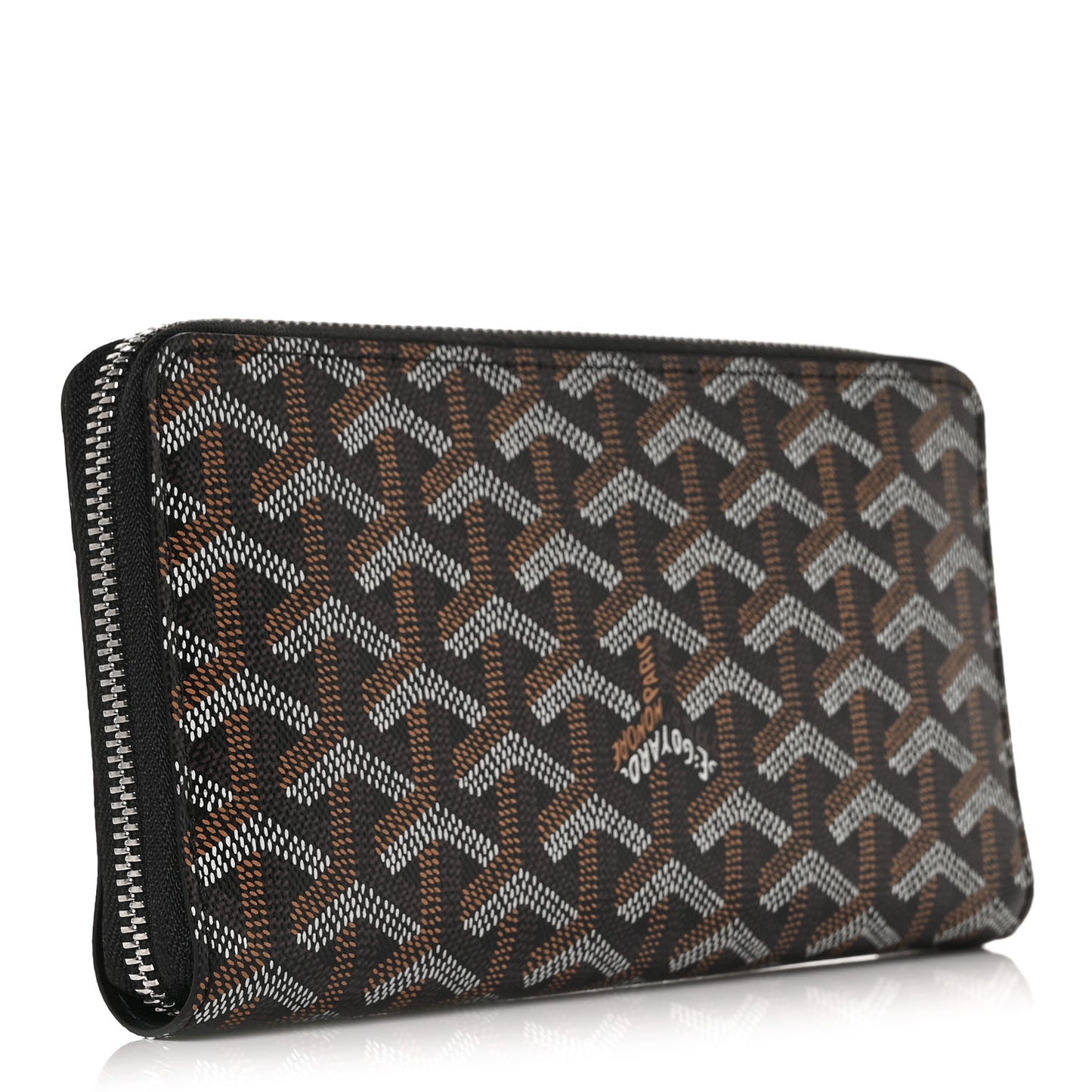 Goyardine Matignon Zip Around GM Wallet Black
