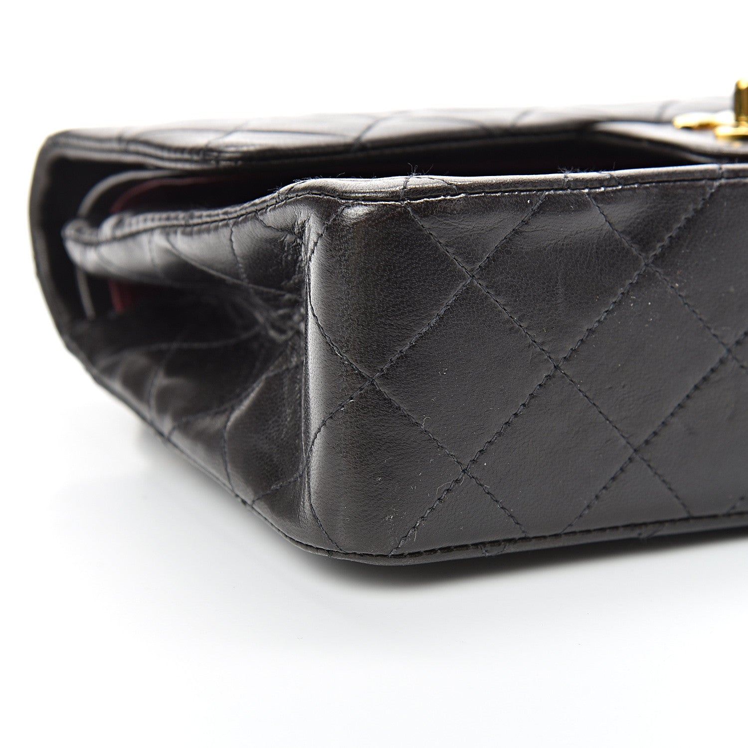 Chanel Lambskin Quilted Small Double Flap Black 9 of 15