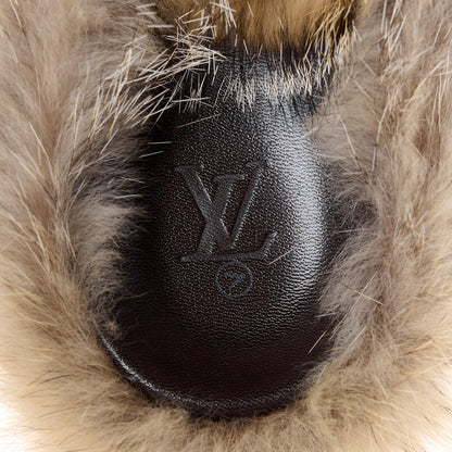 Louis Vuitton Fox Fur Mens LV Easy Mules 8 Brown 7 of 10