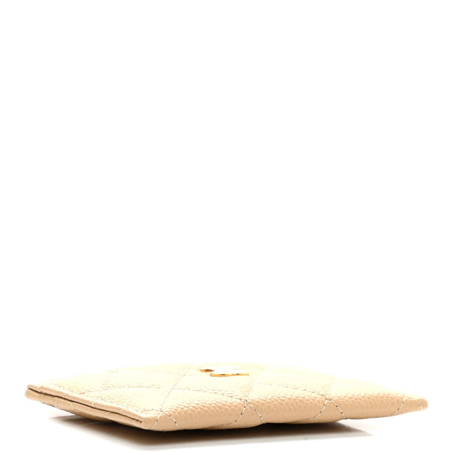 Chanel Caviar Quilted Card Holder Beige 4 of 9