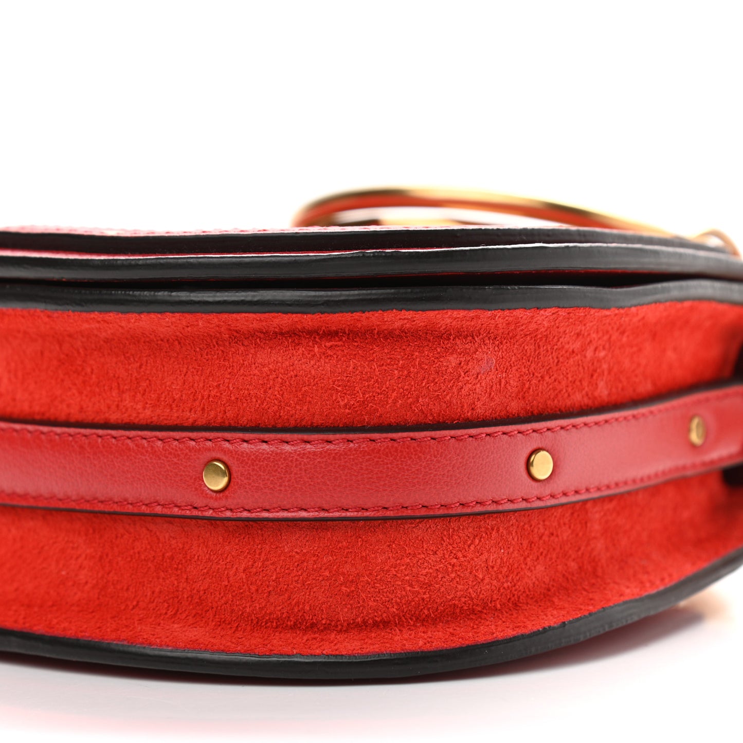 Calfskin Small Nile Bracelet Bag Earthy Red