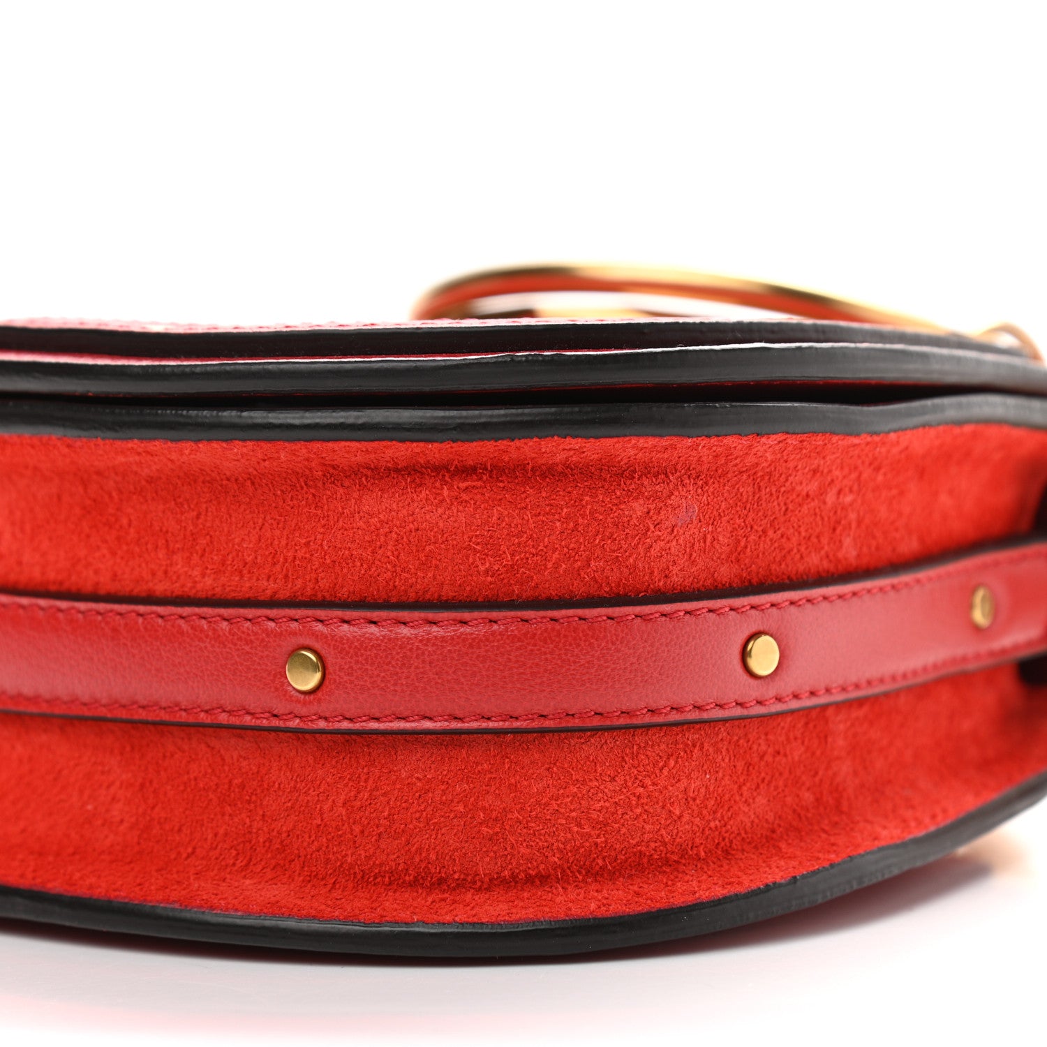 Chloe Calfskin Small Nile Bracelet Bag Earthy Red 10 of 13