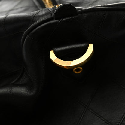 Chanel Calfskin Stitched CC Boston Black 12 of 16