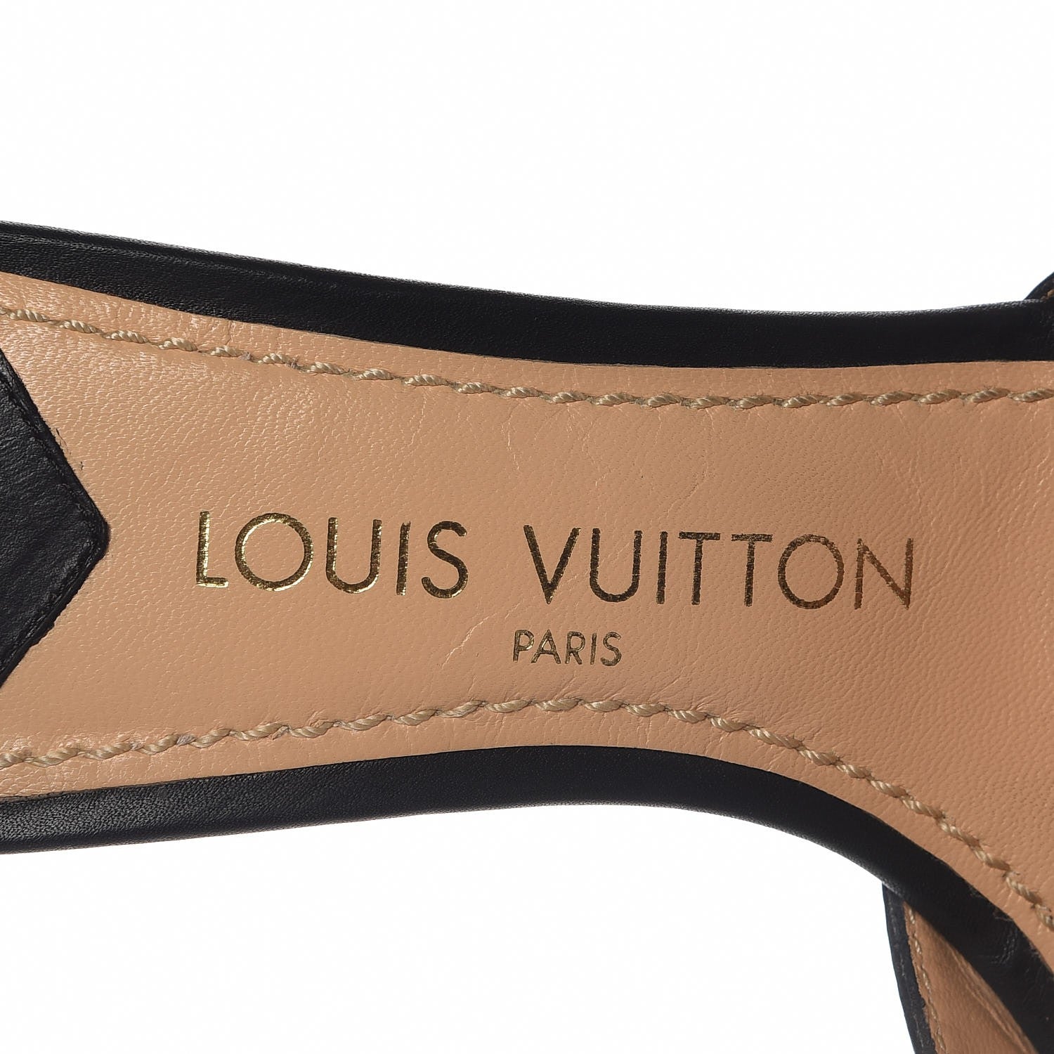 Louis Vuitton Calfskin Open Toe Mules 37 Black 8 of 12
