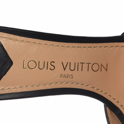 Louis Vuitton Calfskin Open Toe Mules 37 Black 8 of 12
