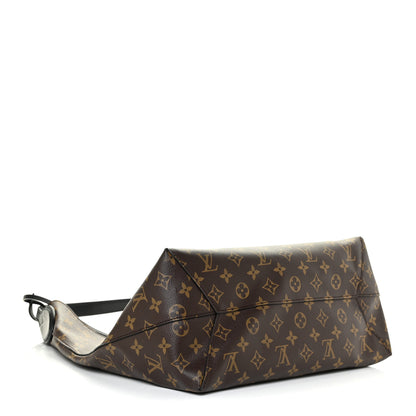 Louis Vuitton Monogram Flower Hobo Black 4 of 19