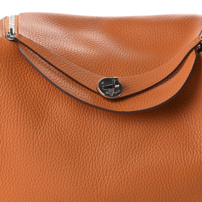 Hermes Taurillon Clemence Lindy 30 Orange 9 of 10