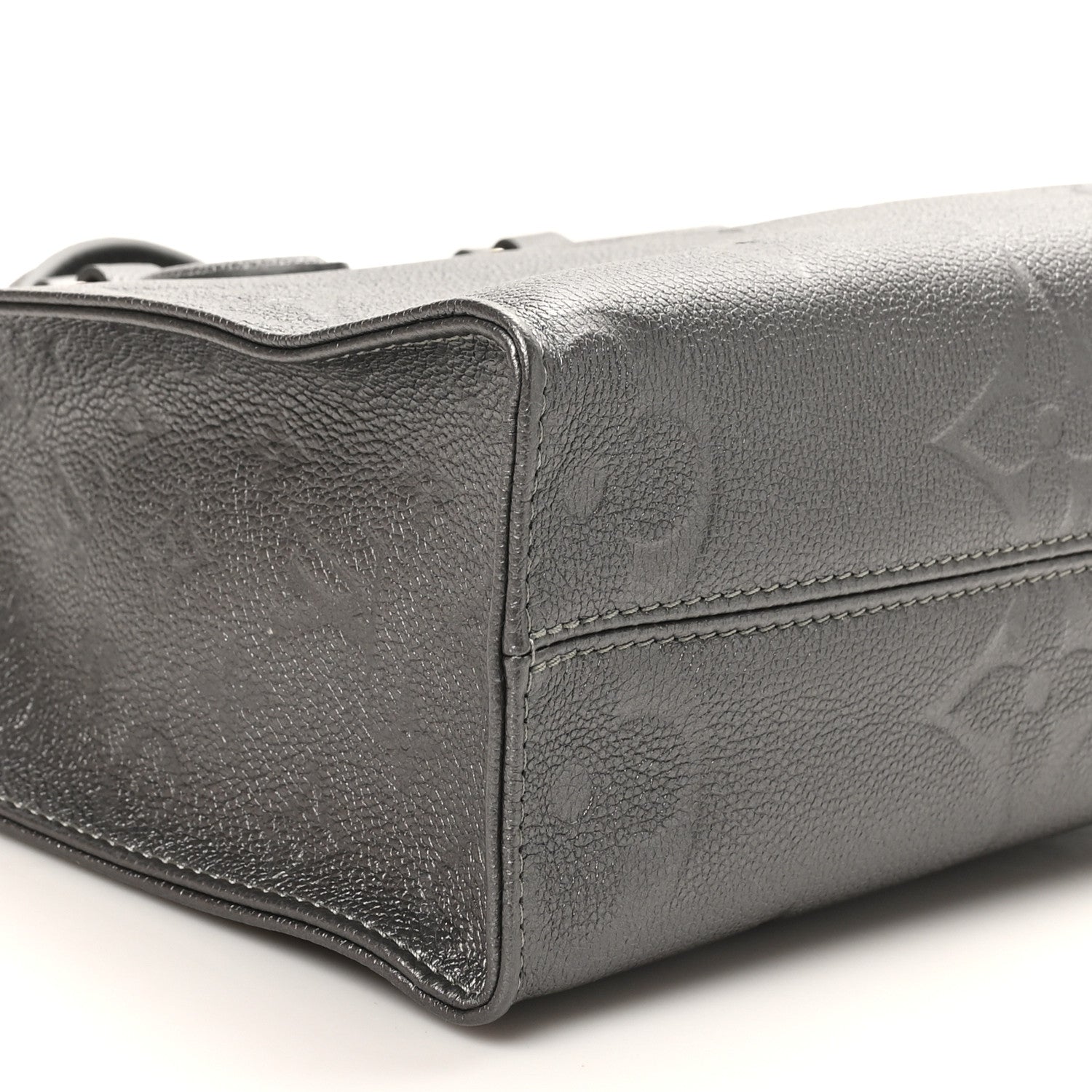 Louis Vuitton Metallic Empreinte Monogram Giant Onthego PM Gun Metal 8 of 9
