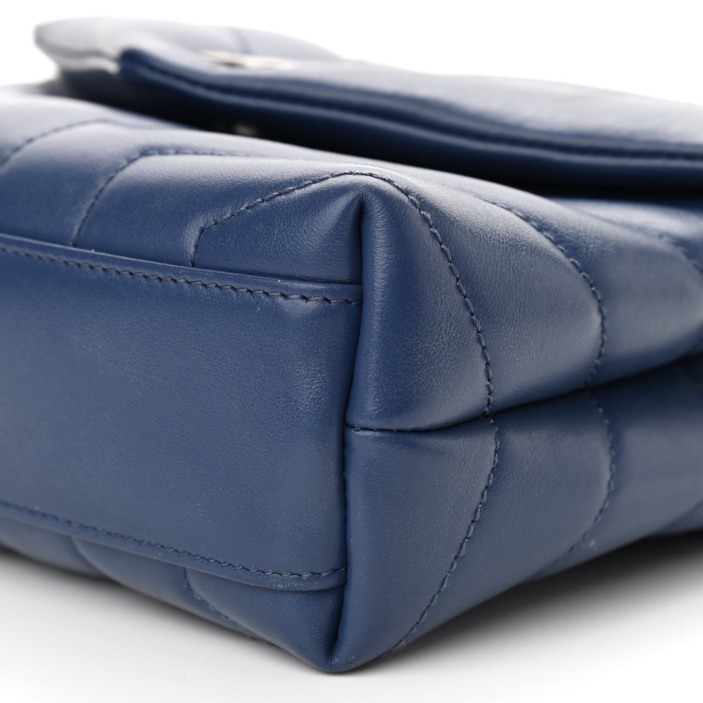 Calfskin Y Quilted Monogram Toy Loulou Crossbody Bag New Cobalt