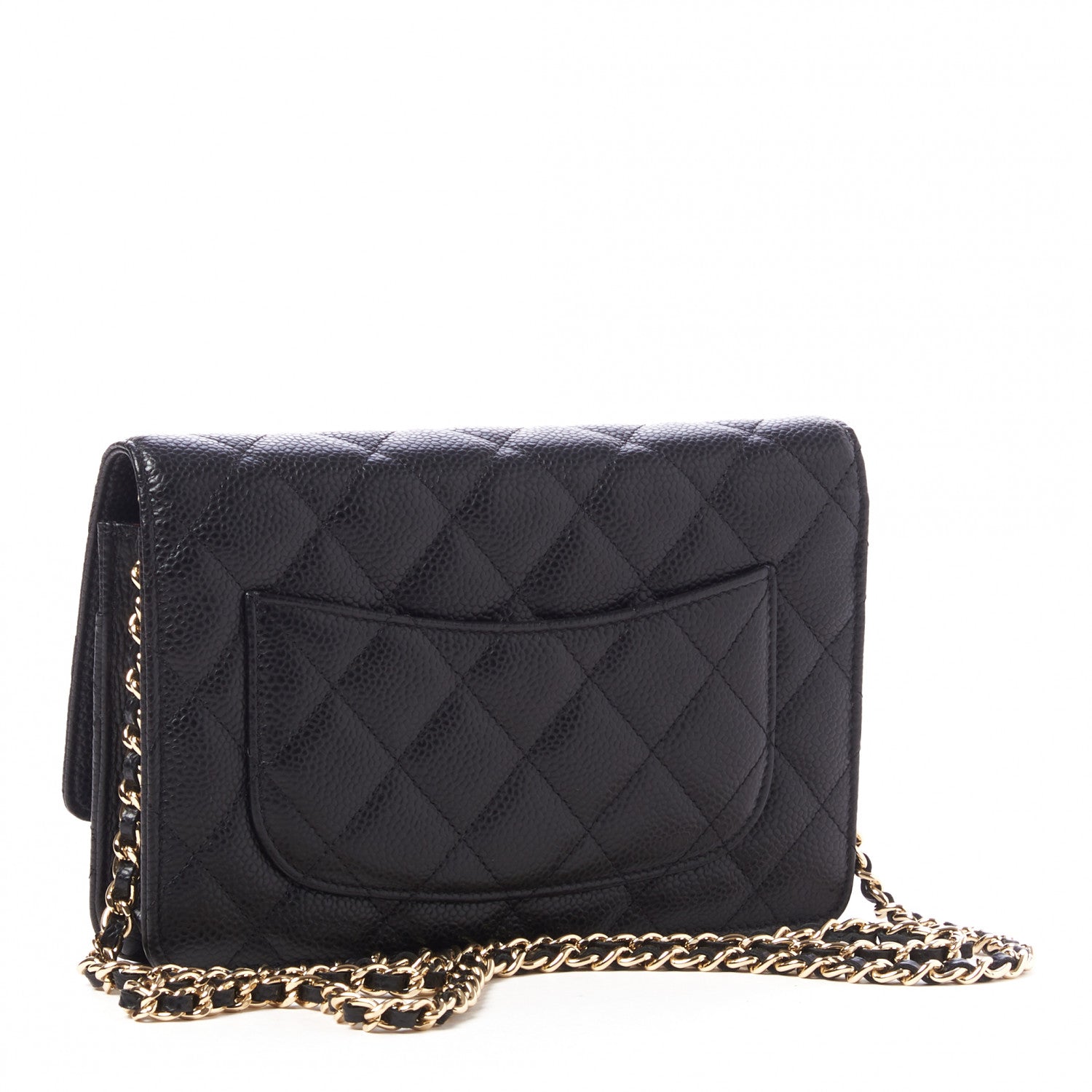 Chanel Caviar Quilted Wallet On Chain WOC Black 3 of 10