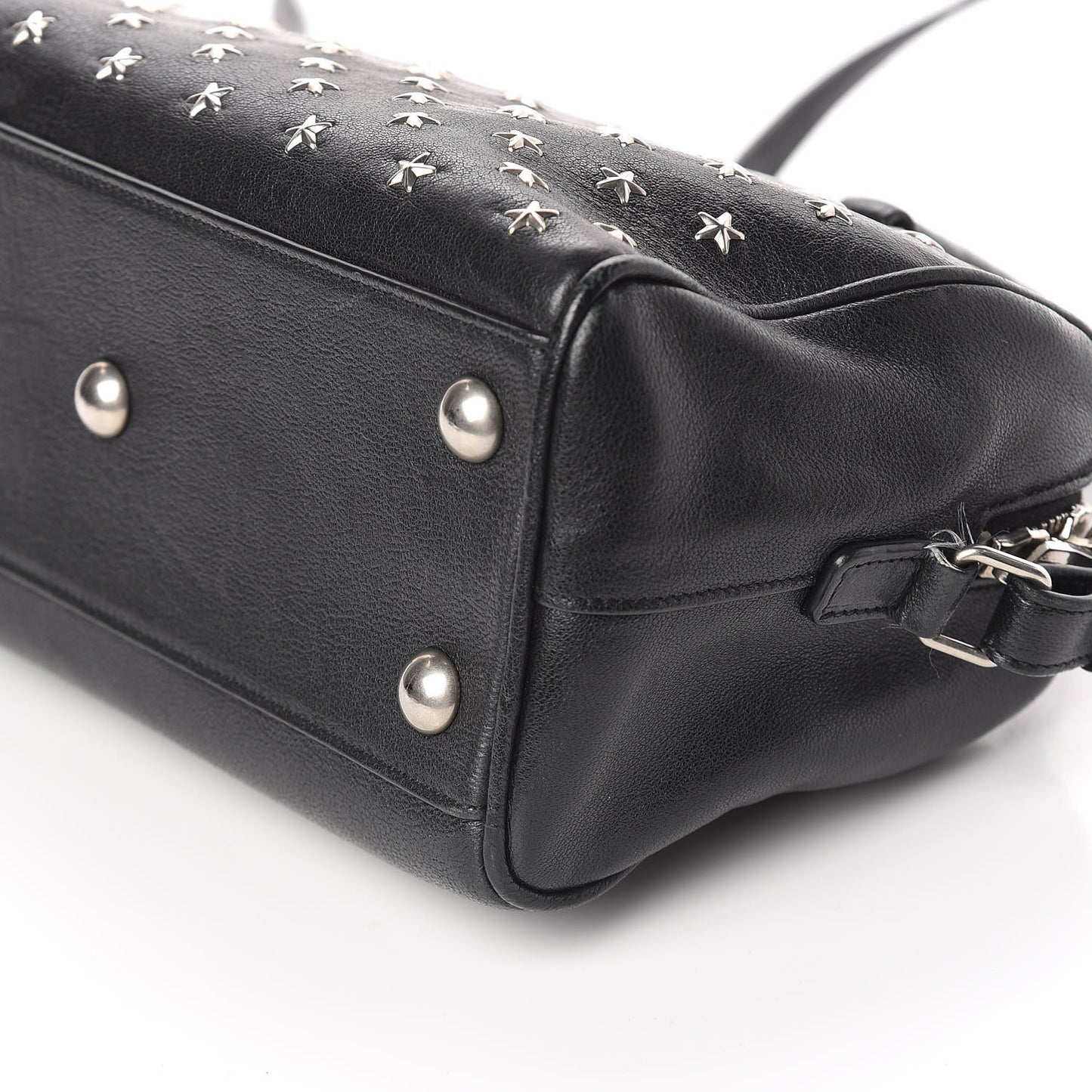 Calfskin Star Studded Classic Baby Duffle Black