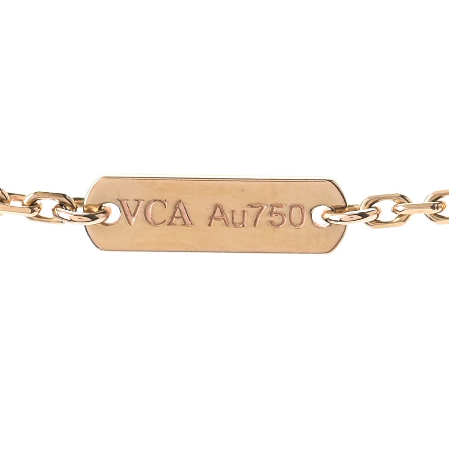 18K Rose Gold Vintage Alhambra Pendant Necklace