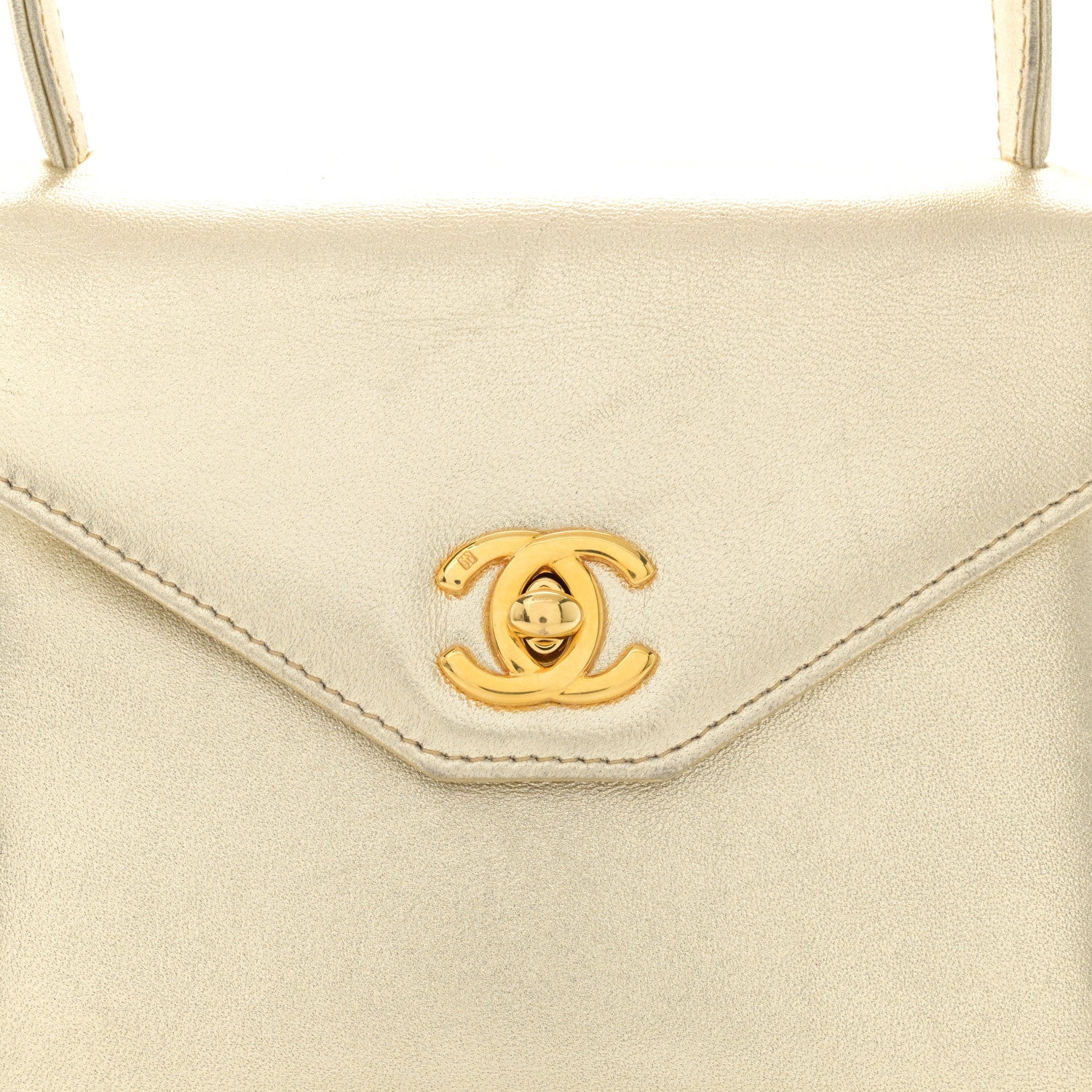Chanel Lambskin Mini Kelly Flap Bag Gold 9 of 15