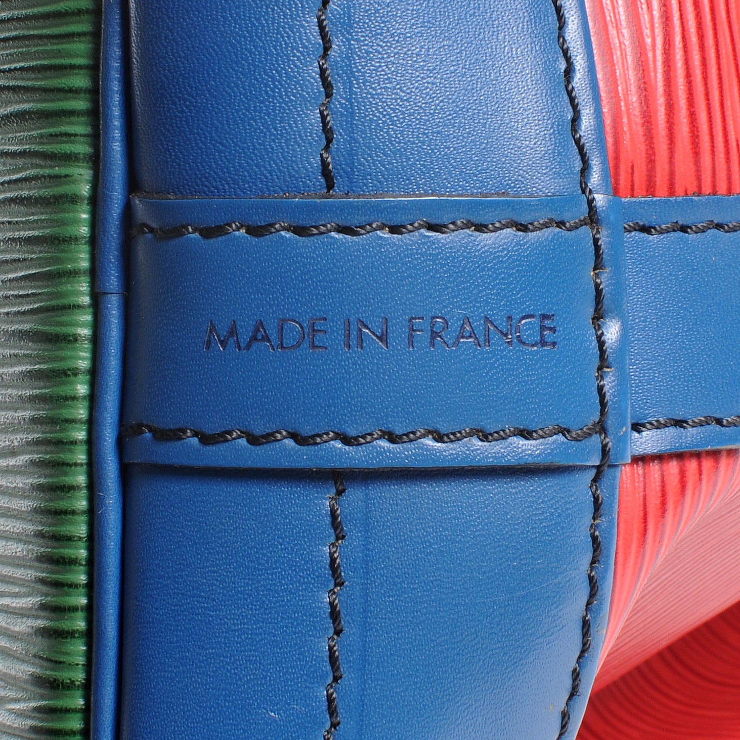 Louis Vuitton Epi Tri-Color Noe Red Blue Green 7 of 9