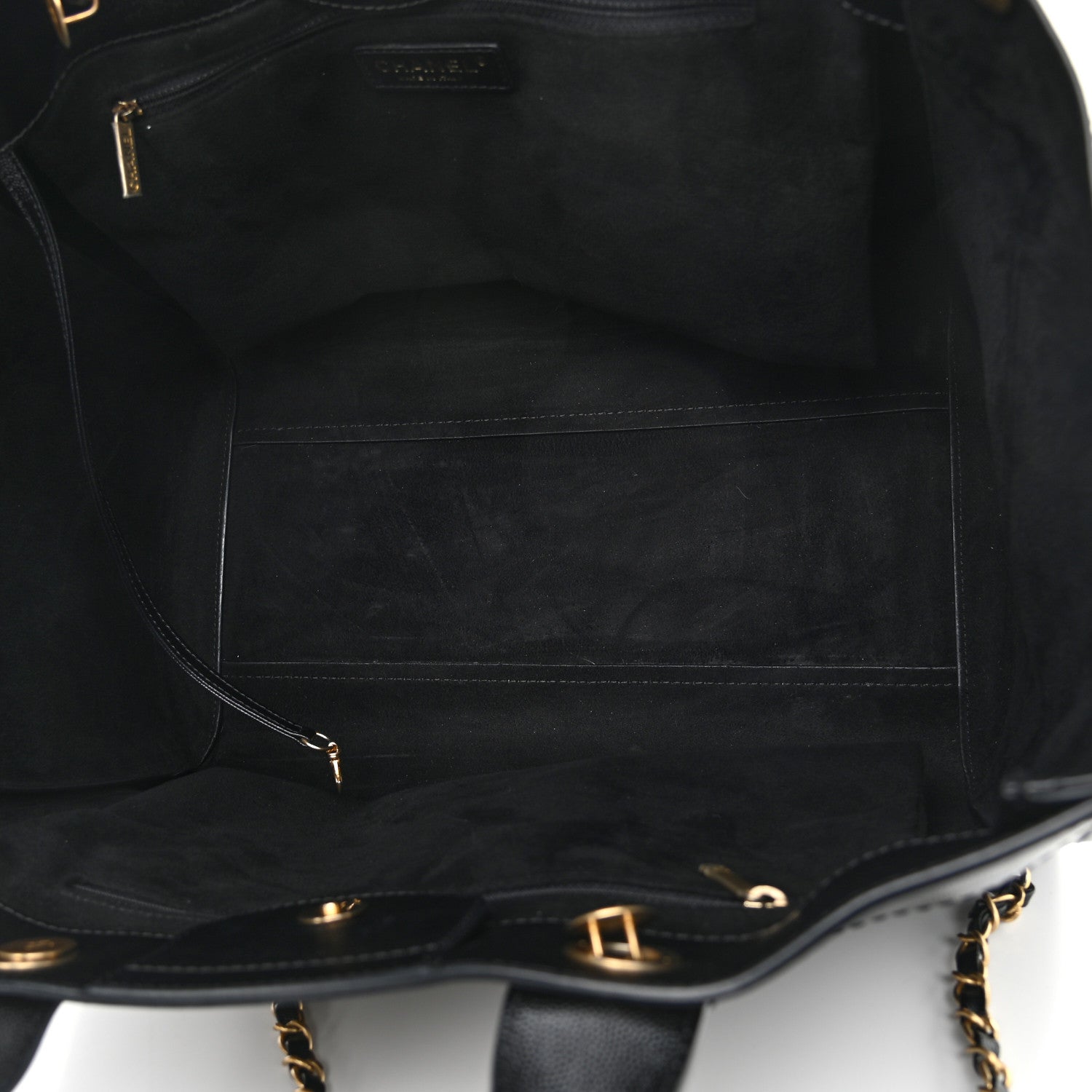 Chanel Caviar Medium Studded Deauville Tote Black 5 of 12