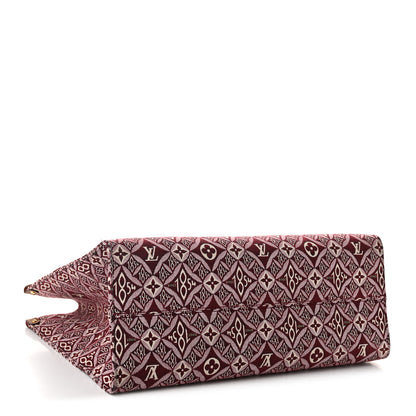 Louis Vuitton Jacquard Since 1854 Onthego GM Bourdeaux 4 of 9