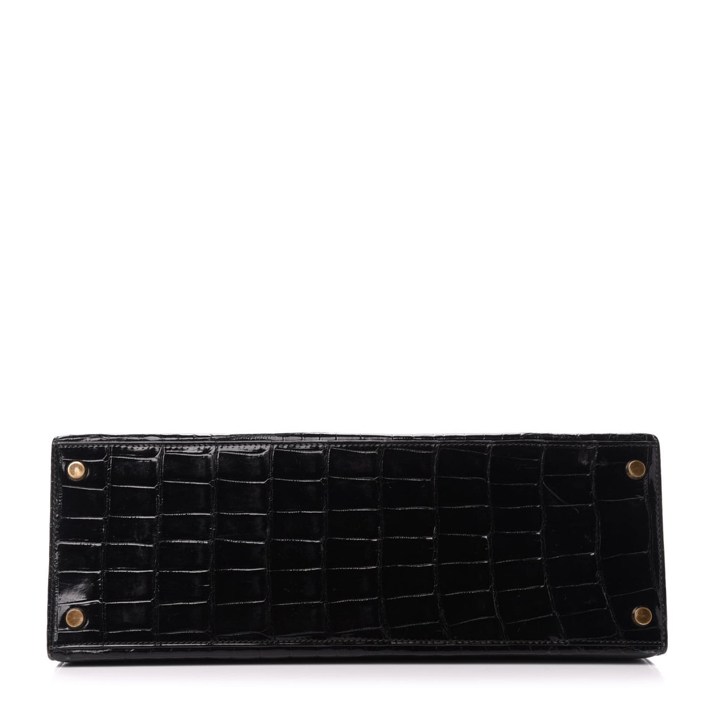 Shiny Crocodile Kelly Sellier 32 Black