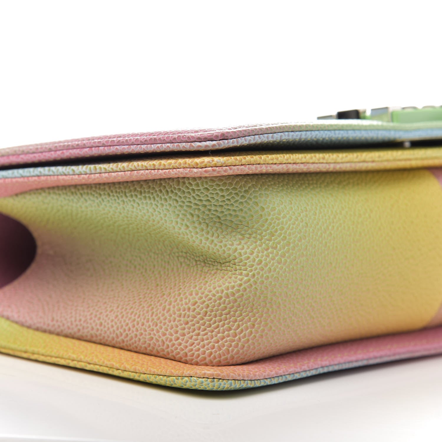 Chanel Caviar Quilted Medium Rainbow Boy Flap Multicolor 8 of 11