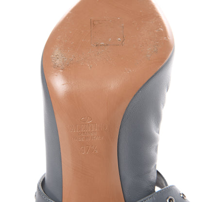 Valentino Garavani Nappa Love Latch Cross Strap 100mm Pumps 37.5 Light Stone 6 of 9