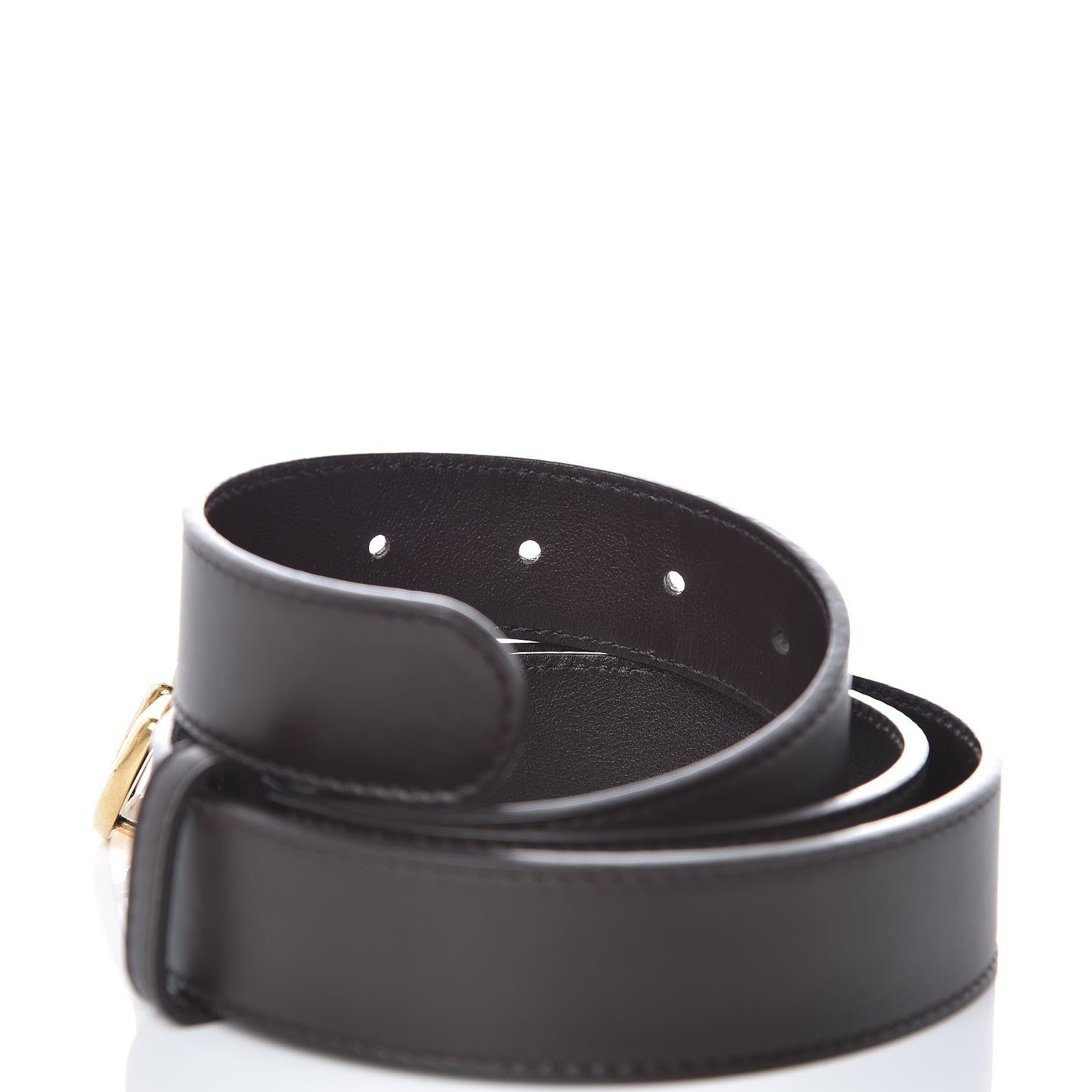Gucci Moon Calfskin Double G 30mm Belt 95 38 Dark Cocoa 4 of 6