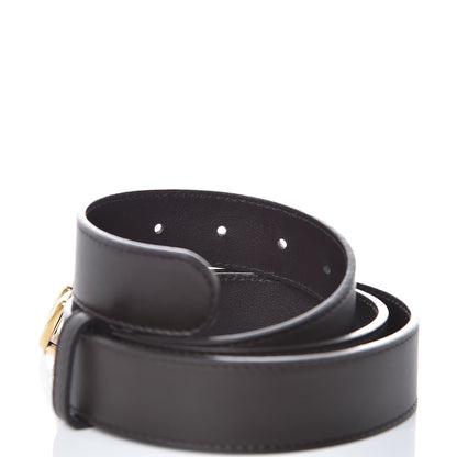 Gucci Moon Calfskin Double G 30mm Belt 95 38 Dark Cocoa 4 of 6