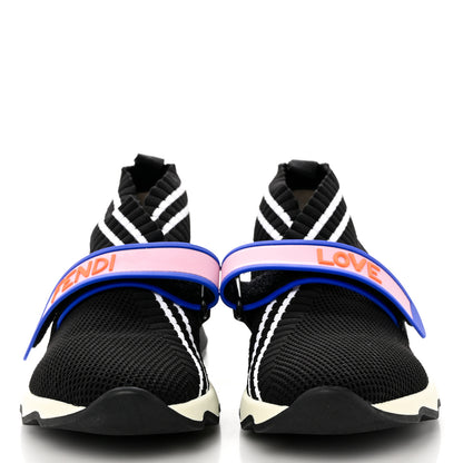 Fendi Stretch Yarn Stiff Band Rockoko Sneakers 37 Black 2 of 9