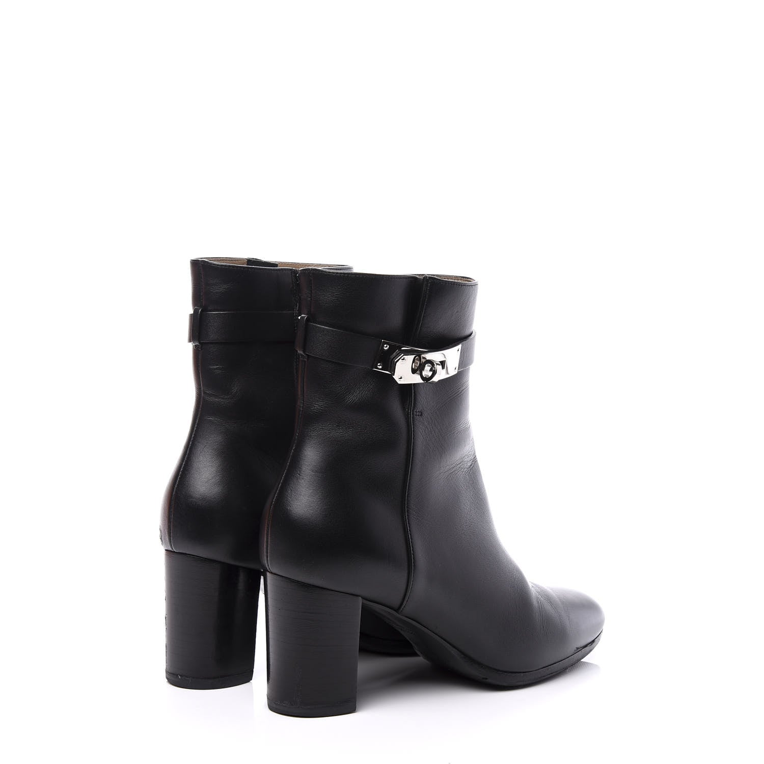 Hermes Calfskin Saint Germain Ankle Boots 37.5 Black 4 of 11