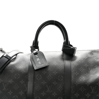 Louis Vuitton Monogram Eclipse Keepall Bandouliere 55 8 of 11