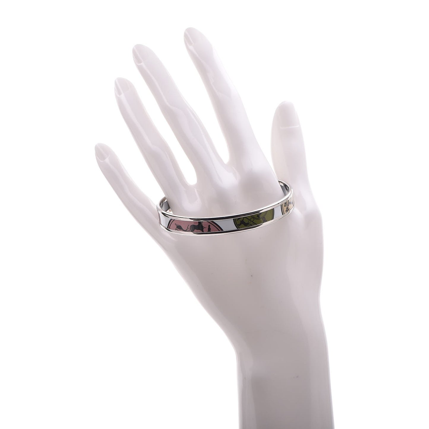 Enamel Printed Narrow Ex Libris Bracelet 65