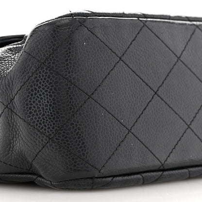Chanel Caviar Quilted Jumbo Single Flap Black 9 of 10