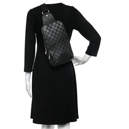 Louis Vuitton Damier Infini Avenue Sling Bag Onyx Silver 2 of 10