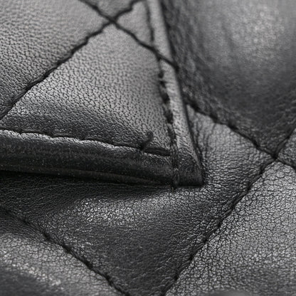 Chanel Calfskin Quilted Large Cambon Bowler Black 11 of 13