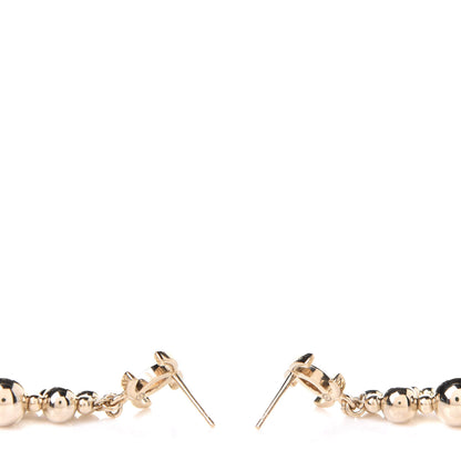 Chanel Metal CC Bead Drop Earrings Gold 3 of 5