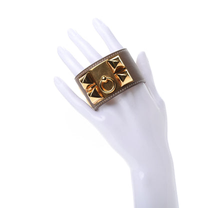 Hermes Swift Collier de Chien CDC Bracelet T2 Etoupe 2 of 6