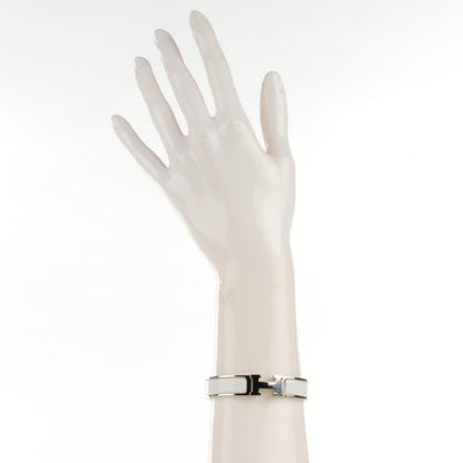 Hermes Enamel Narrow Clic Clac H Bracelet PM White 2 of 6