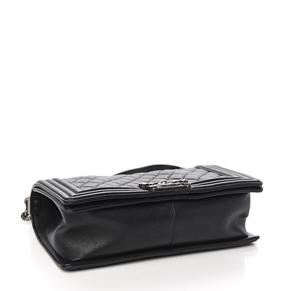 Chanel Calfskin Quilted Medium Boy Flap Black 3 of 12