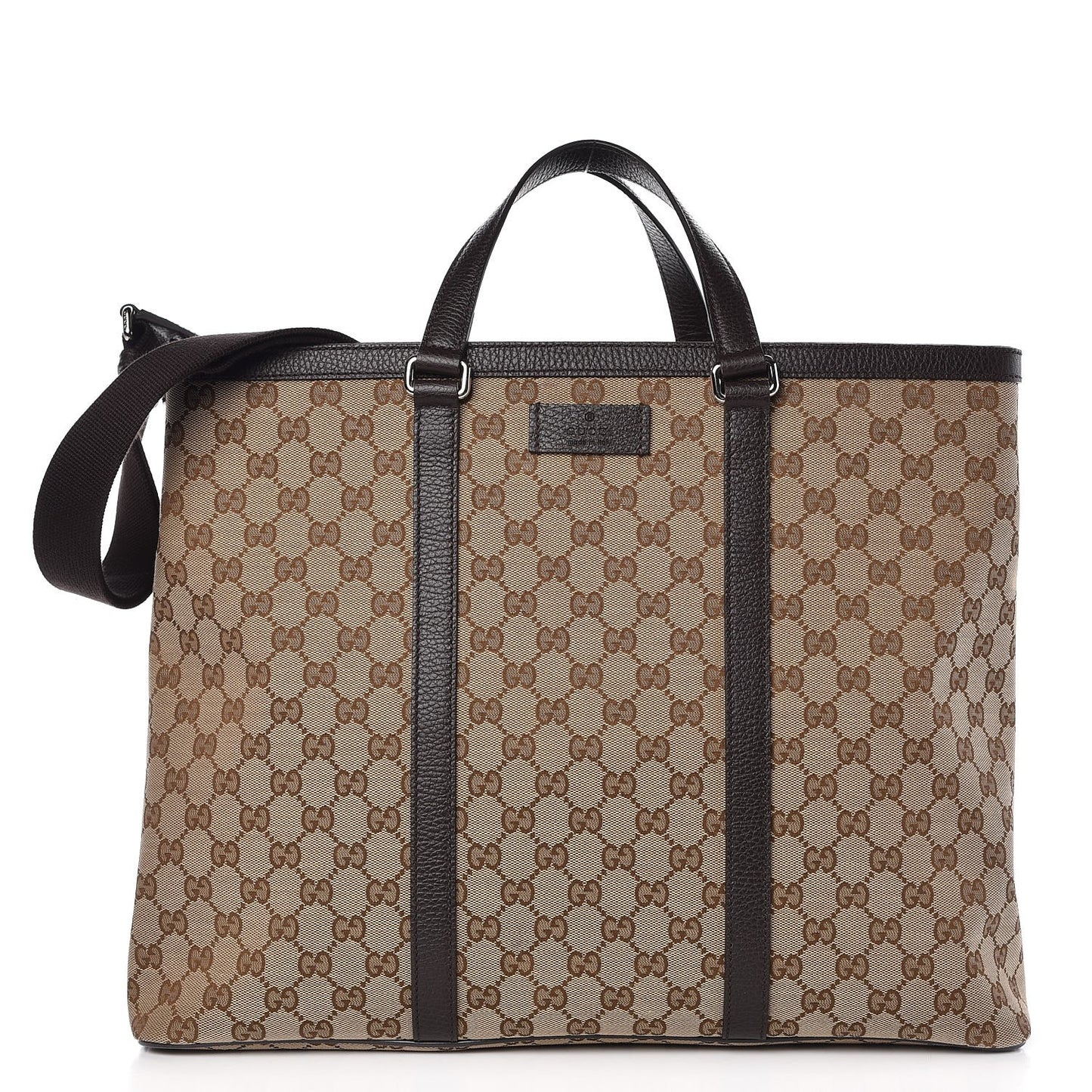 GG Monogram Large Joy Tote Bag Dark Brown