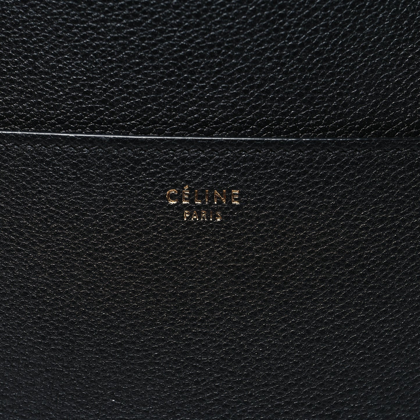 Soft Grained Calfskin Sangle Bucket Bag Black